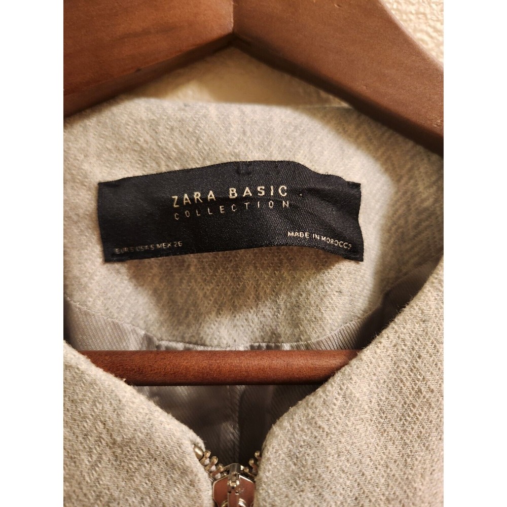 Zara Basic Collection Womens Jacket Gray Size S - image 3
